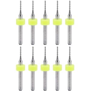 CCYKXA 10Pcs Drill Bits 1mm Tungsten Carbide Rotary Tool Jewelry CNC Engraving Print Circuit Board Micro Drill Bits CCYKXA 10Pcs Drill Bits 1mm Tungsten Carbide Rotary Tool Jewelry CNC Engraving Print Circuit Board Micro Drill Bits
