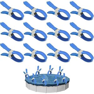 CCYKXA 12-Piece Spring Clip Set for Pool Covers, Beach Towel Clips with Protective Sheets, Large Stainless Steel Clothes Pegs, Garden Greenhouse CCYKXA 12-Piece Spring Clip Set for Pool Covers, Beach Towel Clips with Protective Sheets, Large Stainless Steel Clothes Pegs, Garden Greenhouse