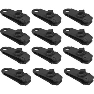 Ccykxa - 12Pcs Heavy Duty Tarpaulin Clips Clamps for Tarp Tent Caravan Garden Shade Cloth Boat Black Ccykxa - 12Pcs Heavy Duty Tarpaulin Clips Clamps for Tarp Tent Caravan Garden Shade Cloth Boat Black