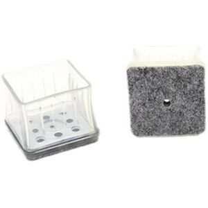 16Pcs Chair Leg Protectors, Clear Silicone Square Chair Leg Caps with Felt Pads and Metal Gasket, for Hardwood Floors (Square 24-29mm) - Ccykxa 16Pcs Chair Leg Protectors, Clear Silicone Square Chair Leg Caps with Felt Pads and Metal Gasket, for Hardwood Floors (Square 24-29mm) - Ccykxa