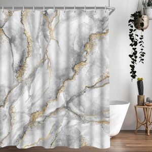 180 x 200 cm Lerores Marble Shower Curtain, Weighted Hem Anti-Mold Textile, Waterproof, Washable, Polyester, for Bathroom, Bathtub - Ccykxa 180 x 200 cm Lerores Marble Shower Curtain, Weighted Hem Anti-Mold Textile, Waterproof, Washable, Polyester, for Bathroom, Bathtub - Ccykxa