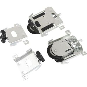 CCYKXA 2-Piece Sliding Closet Door Rollers, for Wardrobe Doors, Rollers, Cabinet Runners, Guides with Shock Absorber, Nylon, Silver CCYKXA 2-Piece Sliding Closet Door Rollers, for Wardrobe Doors, Rollers, Cabinet Runners, Guides with Shock Absorber, Nylon, Silver