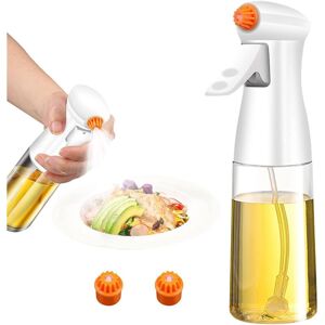 CCYKXA 200ml olive oil spray bottle with 3 nozzles, premium glass oil sprayer, air fryer oil dispenser, kitchen accessories, white CCYKXA 200ml olive oil spray bottle with 3 nozzles, premium glass oil sprayer, air fryer oil dispenser, kitchen accessories, white
