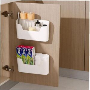 CCYKXA 2pcs Kitchen Cabinet Door Storage Box,Adhesive Wall Mounted Storage Box,Cabinet/Bathroom/Refrigerator Organizer Box for Sundries CCYKXA 2pcs Kitchen Cabinet Door Storage Box,Adhesive Wall Mounted Storage Box,Cabinet/Bathroom/Refrigerator Organizer Box for Sundries
