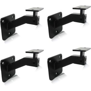 CCYKXA 4 x Adjustable Iron Stair Handrail Brackets, Square Stair Railing Brackets with Screws, Variable Tilt Angle Black CCYKXA 4 x Adjustable Iron Stair Handrail Brackets, Square Stair Railing Brackets with Screws, Variable Tilt Angle Black