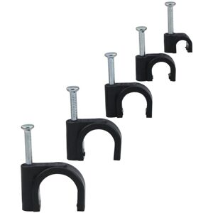 CCYKXA 500 Pcs Cable Clips with Wall Mount for Organizing Wires, Cables, TV and Communication Lines (4/6/8/10/12mm) - Black CCYKXA 500 Pcs Cable Clips with Wall Mount for Organizing Wires, Cables, TV and Communication Lines (4/6/8/10/12mm) - Black