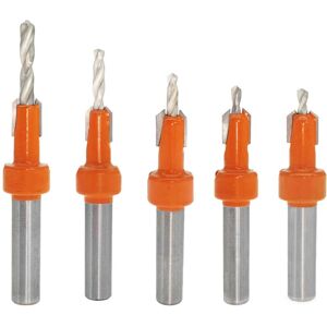 Ccykxa - 5Pcs Countersink Drill Bit Set, Wood Countersink Drill Bit, with Adjustable Hex Key Wood Countersink Drill Bit Set(2.8/3/3.2/3.5/4mm), hss Ccykxa - 5Pcs Countersink Drill Bit Set, Wood Countersink Drill Bit, with Adjustable Hex Key Wood Countersink Drill Bit Set(2.8/3/3.2/3.5/4mm), hss