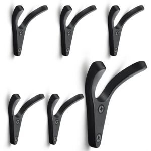Blue Dream - ccykxa 6 Pcs Double Wall Coat Hooks, Minimalist Heavy Duty Zinc Alloy Wall Mounted Coat Hooks for Entryway Bedroom Bathroom Blue Dream - ccykxa 6 Pcs Double Wall Coat Hooks, Minimalist Heavy Duty Zinc Alloy Wall Mounted Coat Hooks for Entryway Bedroom Bathroom
