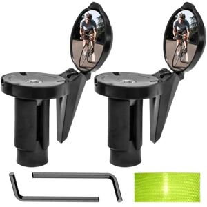 Ccykxa - Bicycle Mirror 2 Pieces Bicycle Mirror Electric Scooter Retro Scooter Electric Handlebar Convex Mirror For Handlebar 360° Adjustable High Ccykxa - Bicycle Mirror 2 Pieces Bicycle Mirror Electric Scooter Retro Scooter Electric Handlebar Convex Mirror For Handlebar 360° Adjustable High
