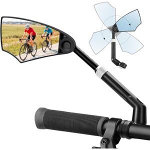 CCYKXA Bicycle Rearview Mirror, 1 Piece Adjustable 360° Rotatable Electric Bike Rearview Mirror hd Glass High Quality Universal Bicycle Handlebar Mirrors CCYKXA Bicycle Rearview Mirror, 1 Piece Adjustable 360° Rotatable Electric Bike Rearview Mirror hd Glass High Quality Universal Bicycle Handlebar Mirrors