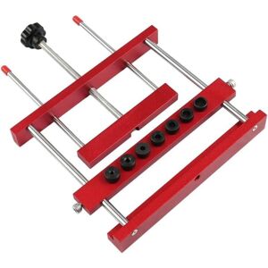 CCYKXA Bulk mortising jig for woodworking, woodworking tool, aluminum alloy woodworking tool, router template with 7 drill sleeves for furniture CCYKXA Bulk mortising jig for woodworking, woodworking tool, aluminum alloy woodworking tool, router template with 7 drill sleeves for furniture