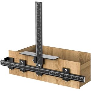 CCYKXA Cabinet Hardware Jig, Adjustable Door Handle Drill Guide, Aluminum Alloy Punch Locator, Cabinet Drawer Drilling Measuring Tool CCYKXA Cabinet Hardware Jig, Adjustable Door Handle Drill Guide, Aluminum Alloy Punch Locator, Cabinet Drawer Drilling Measuring Tool