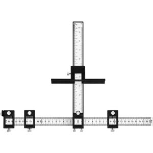 Ccykxa - Cabinet Hardware Jig Woodworking Punching Jig Adjustable Drilling Jig for Installing Handles Knobs on Drawer Doors Ccykxa - Cabinet Hardware Jig Woodworking Punching Jig Adjustable Drilling Jig for Installing Handles Knobs on Drawer Doors