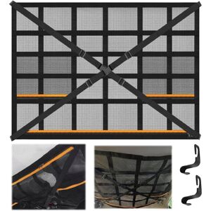 CCYKXA Car Roof Storage Net, 90 × 65 cm Car Ceiling Storage Net, Universal Car Roof Storage Net, Mesh Storage Bag with 2 Hooks for Car Seat CCYKXA Car Roof Storage Net, 90 × 65 cm Car Ceiling Storage Net, Universal Car Roof Storage Net, Mesh Storage Bag with 2 Hooks for Car Seat