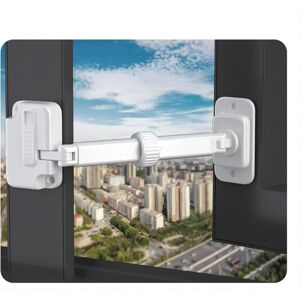 Ccykxa - Child Safety Window Limiter, 2 Pack Adjustable Window Gap Size Window Limiter, Window Safety Locks for Toddlers and Pets, White Ccykxa - Child Safety Window Limiter, 2 Pack Adjustable Window Gap Size Window Limiter, Window Safety Locks for Toddlers and Pets, White