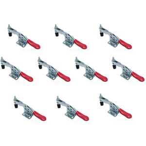 GH-201-B 10 Pcs Carpenter Toggle Clamps, 90kg Capacity, Adjustable Horizontal Quick Clamps for Machinery, Carpentry, Welding - Ccykxa GH-201-B 10 Pcs Carpenter Toggle Clamps, 90kg Capacity, Adjustable Horizontal Quick Clamps for Machinery, Carpentry, Welding - Ccykxa