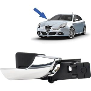 Ccykxa - Interior Door Handle Compatible for Alfa Romeo Giulietta (2010 onwards) Front Right (Passenger Side) (Chrome) Ccykxa - Interior Door Handle Compatible for Alfa Romeo Giulietta (2010 onwards) Front Right (Passenger Side) (Chrome)
