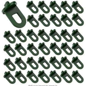 CCYKXA Pack of 100 plastic greenhouse clips - Hooks for hanging greenhouse wires, securing insulation materials and netting CCYKXA Pack of 100 plastic greenhouse clips - Hooks for hanging greenhouse wires, securing insulation materials and netting