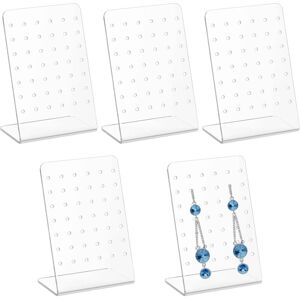 CCYKXA Pcs Jewelry Display Stand, Jewelry Display, L-Shaped Acrylic Earring Display Stands with 72 Holes, Women's Jewelry Holder, Earring Storage CCYKXA Pcs Jewelry Display Stand, Jewelry Display, L-Shaped Acrylic Earring Display Stands with 72 Holes, Women's Jewelry Holder, Earring Storage