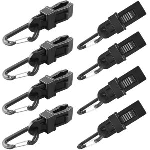 CCYKXA Pieces Tent Tarp Clips Heavy Duty Tent Clip for Camping Heavy Duty Locking Clip, Black Tent Clamp Tarp Fasteners for Awning Tent, 8.5 x 3cm CCYKXA Pieces Tent Tarp Clips Heavy Duty Tent Clip for Camping Heavy Duty Locking Clip, Black Tent Clamp Tarp Fasteners for Awning Tent, 8.5 x 3cm