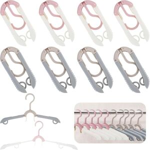 CCYKXA (Pink/Grey)10 Pack Foldable Travel Hangers, Non-Slip Plastic Mobile Phone Hangers, Multifunctional Travel Accessories for Home, Hotel, CCYKXA (Pink/Grey)10 Pack Foldable Travel Hangers, Non-Slip Plastic Mobile Phone Hangers, Multifunctional Travel Accessories for Home, Hotel,