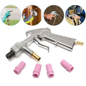 CCYKXA Sandblasting Gun – Pressure 2-8 bars – with Compressed Air Connection and 4 Ceramic Nozzles 4.5/5/6/7 mm – Rust and Paint Removal CCYKXA Sandblasting Gun – Pressure 2-8 bars – with Compressed Air Connection and 4 Ceramic Nozzles 4.5/5/6/7 mm – Rust and Paint Removal