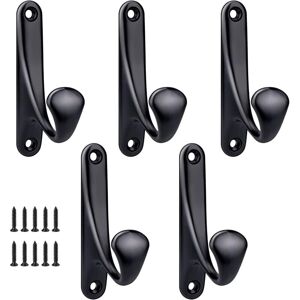 COLNK Ccykxa Screw-in Wall Mounted Coat Hook, 5 Pcs Minimalist Heavy Duty Zinc Alloy Wall Mounted Coat Hook for Door Entryway Bedroom Bathroom COLNK Ccykxa Screw-in Wall Mounted Coat Hook, 5 Pcs Minimalist Heavy Duty Zinc Alloy Wall Mounted Coat Hook for Door Entryway Bedroom Bathroom