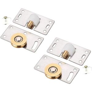 CCYKXA Set of 2 sliding door rollers - Wheel diameter - Sliding door furniture - For wardrobes, closets, windows, sliding doors CCYKXA Set of 2 sliding door rollers - Wheel diameter - Sliding door furniture - For wardrobes, closets, windows, sliding doors