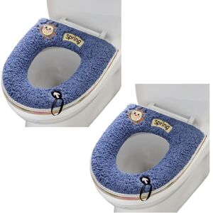CCYKXA Set of 2 soft and warm washable toilet seat cushions with hanging loop CCYKXA Set of 2 soft and warm washable toilet seat cushions with hanging loop