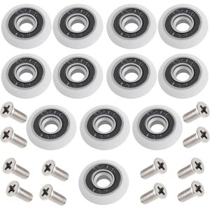 CCYKXA Shower Door Roller 12pcs Shower Door Roller 23mm Shower Sliding Door Roller Shower Door Wheel Sliding Door Roller with Screws for Shower CCYKXA Shower Door Roller 12pcs Shower Door Roller 23mm Shower Sliding Door Roller Shower Door Wheel Sliding Door Roller with Screws for Shower