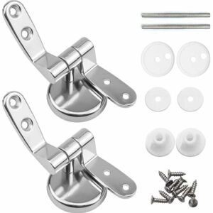 Ccykxa - Toilet Seat Hinge Clips, 2 Pack Replacement Toilet Seat Hinges with Alloy Fittings Ccykxa - Toilet Seat Hinge Clips, 2 Pack Replacement Toilet Seat Hinges with Alloy Fittings