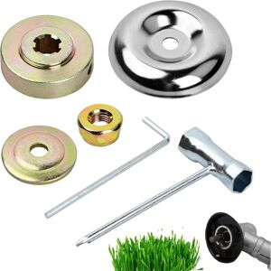 CCYKXA Universal Blade Gearbox Nut Fixing Kit,Universal Brush Cutter Head Accessories,6 Pieces Brush Cutter Head Nut Kit,Metal Gearbox Blades,For CCYKXA Universal Blade Gearbox Nut Fixing Kit,Universal Brush Cutter Head Accessories,6 Pieces Brush Cutter Head Nut Kit,Metal Gearbox Blades,For