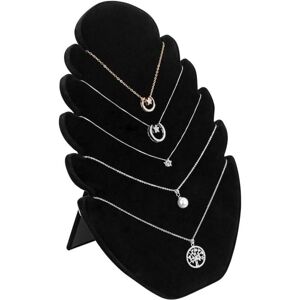 CCYKXA Velvet Jewelry Display Stand, Black Necklace Display Stand with 5 Notches, Bracelet Display Stand, Jewelry Holder 20 x 28cm for Necklace, CCYKXA Velvet Jewelry Display Stand, Black Necklace Display Stand with 5 Notches, Bracelet Display Stand, Jewelry Holder 20 x 28cm for Necklace,