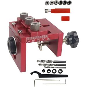 CCYKXA Vertical Drilling Jig Set, 3-in-1 Pocket Hole Jig 6/8/10mm, Multifunctional Drill Bit Locator with Limit Ring, for Drilling and Woodworking CCYKXA Vertical Drilling Jig Set, 3-in-1 Pocket Hole Jig 6/8/10mm, Multifunctional Drill Bit Locator with Limit Ring, for Drilling and Woodworking