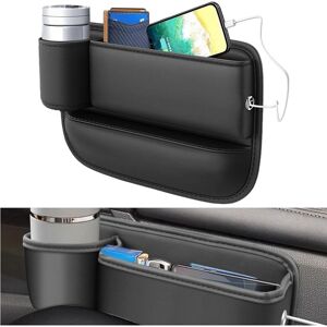 CCYKXAA 1 PCS Car Organizer, Black Universal Car Seat Organizer, With Cup Holder Car Seat Gap Storage, For Storing Cell Phones, Keys (Main Driver CCYKXAA 1 PCS Car Organizer, Black Universal Car Seat Organizer, With Cup Holder Car Seat Gap Storage, For Storing Cell Phones, Keys (Main Driver