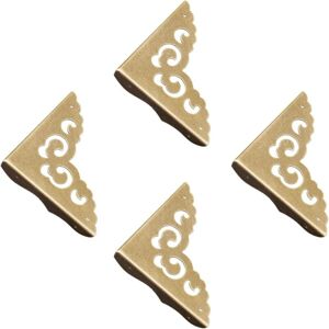 Ccykxa - a 4Pcs Antique Brass Corner Protectors, Decorative Metal Corners, for Wooden Box, Jewelry Box, Gift Box, Desk Ccykxa - a 4Pcs Antique Brass Corner Protectors, Decorative Metal Corners, for Wooden Box, Jewelry Box, Gift Box, Desk