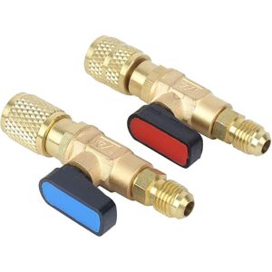 CCYKXA A (7.1×3.1×3.1cm) Air Conditioner Ball Valve, sae 1/4 Shutoff Valves for Controlling and Regulating Gas or Liquid Flow, for R22 R410A Refrigerant CCYKXA A (7.1×3.1×3.1cm) Air Conditioner Ball Valve, sae 1/4 Shutoff Valves for Controlling and Regulating Gas or Liquid Flow, for R22 R410A Refrigerant