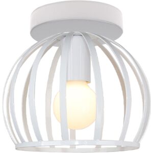 Axhup - Ceiling Light with Metal Cage, Industrial Round Chandelier Fixture for Bedroom Living Room Hall Kitchen Lounger White 1PCS Axhup - Ceiling Light with Metal Cage, Industrial Round Chandelier Fixture for Bedroom Living Room Hall Kitchen Lounger White 1PCS