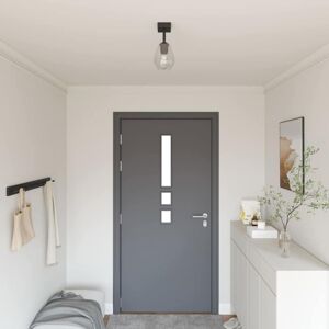 vidaXL Black Cylindrical Wall Light - Wall Light vidaXL Black Cylindrical Wall Light - Wall Light