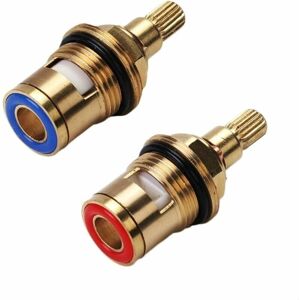 WOIYIC Ceramic Disc Head, Thermostatic CartridgePair of universal replacement ceramic cartridges for tap, 1/2" Quarter Turn 20 notches x 51mm WOIYIC Ceramic Disc Head, Thermostatic CartridgePair of universal replacement ceramic cartridges for tap, 1/2" Quarter Turn 20 notches x 51mm