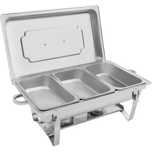 CNCEST Chafing Dish Buffet Set 3 Pan 9L Food Warmer Set with Lid and Fuel Container, Stainless Steel Buffet Server for Buffets, Hotel Breakfast Areas, CNCEST Chafing Dish Buffet Set 3 Pan 9L Food Warmer Set with Lid and Fuel Container, Stainless Steel Buffet Server for Buffets, Hotel Breakfast Areas,