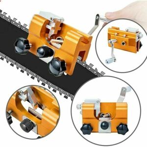Mumu - Chainsaw sharpener with sharpening jig kits and carbide cutters. Suitable for all types of chain saws, this portable tool allows chainsaws to Mumu - Chainsaw sharpener with sharpening jig kits and carbide cutters. Suitable for all types of chain saws, this portable tool allows chainsaws to