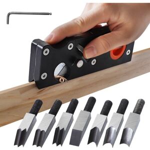 TINOR Chamfer Planer Carpentry Angle Planer, Hand Planer for Woodworking, Wood Chamfering Planer for Chamfering and Cutting Wood (planer7cutters) TINOR Chamfer Planer Carpentry Angle Planer, Hand Planer for Woodworking, Wood Chamfering Planer for Chamfering and Cutting Wood (planer7cutters)
