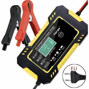 Trimec - Chargeur de Batterie Intelligent 12V 6A, Chargeur Batterie Mainteneur et Automatique Réparation Fonction pour Voiture Moto Camion Trimec - Chargeur de Batterie Intelligent 12V 6A, Chargeur Batterie Mainteneur et Automatique Réparation Fonction pour Voiture Moto Camion