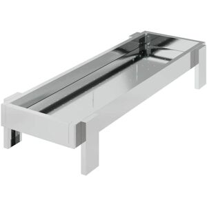 Chicken Feeding Trough Silver 80 x 28 x 13.5 cm vidaXL Chicken Feeding Trough Silver 80 x 28 x 13.5 cm vidaXL
