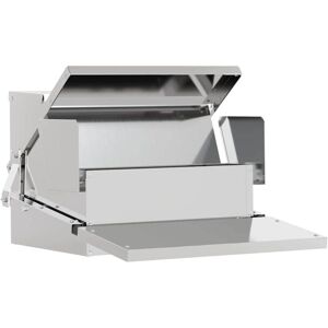Chicken Treadle Feeder Silver 50 x 40 x 29 cm Galvanised Steel vidaXL Chicken Treadle Feeder Silver 50 x 40 x 29 cm Galvanised Steel vidaXL