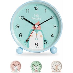 DEWDAT Child Boy Girl Alarm Clock, Educational Alarm Clock for Kids - Day/Night, Easy to Set and Battery Operated, Night Light Silent Non-ticking Travel DEWDAT Child Boy Girl Alarm Clock, Educational Alarm Clock for Kids - Day/Night, Easy to Set and Battery Operated, Night Light Silent Non-ticking Travel