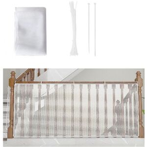Csparkv - Child Safety Net, Baby Safety Net for Balcony and Stairs, 300Lx79H cm Heavy Duty Adjustable Stair Fence Mesh Safety Barrier for Cat and Csparkv - Child Safety Net, Baby Safety Net for Balcony and Stairs, 300Lx79H cm Heavy Duty Adjustable Stair Fence Mesh Safety Barrier for Cat and