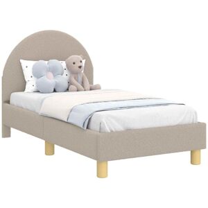 Toddler Bed Frame with Headboard Light Grey 70 x 140 cm vidaXL Toddler Bed Frame with Headboard Light Grey 70 x 140 cm vidaXL