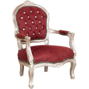 BISCOTTINI Children's wooden kitchen and dining chair Children's armchair with armrests 72x50x49 cm Padded bedroom armchair French Style BISCOTTINI Children's wooden kitchen and dining chair Children's armchair with armrests 72x50x49 cm Padded bedroom armchair French Style